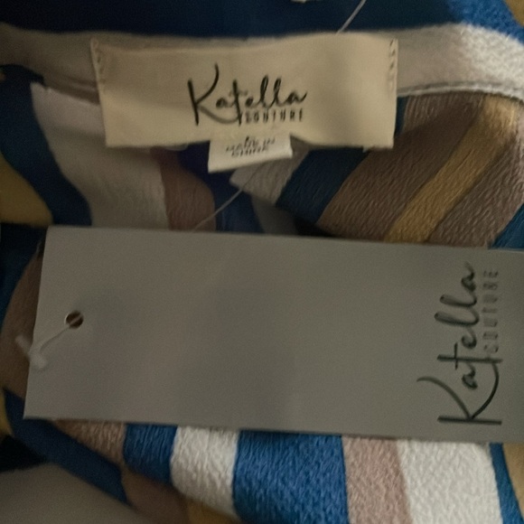 Katella Couture Striped Shirt Dress/Tunic - Picture 5 of 6